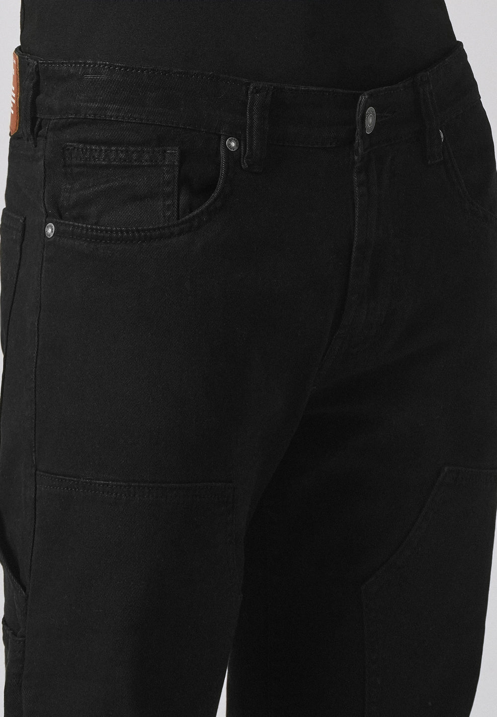 Black Cargo Denim