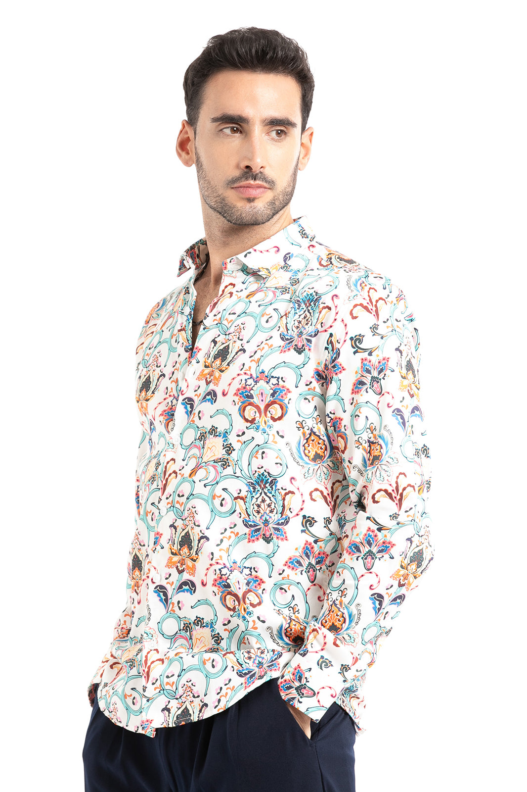 Buy Daisy Floral Printed Full Sleeve Shirt
