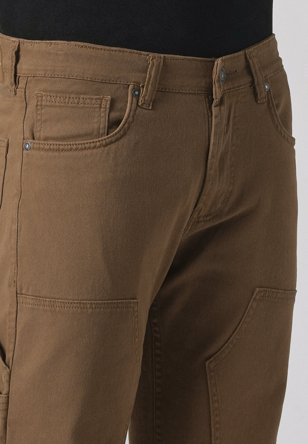 Brown cargo denim