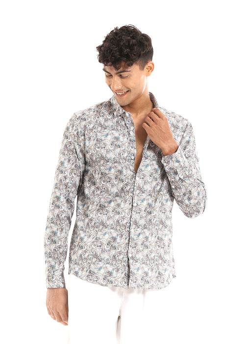 Modern Paisley Printed Shirt