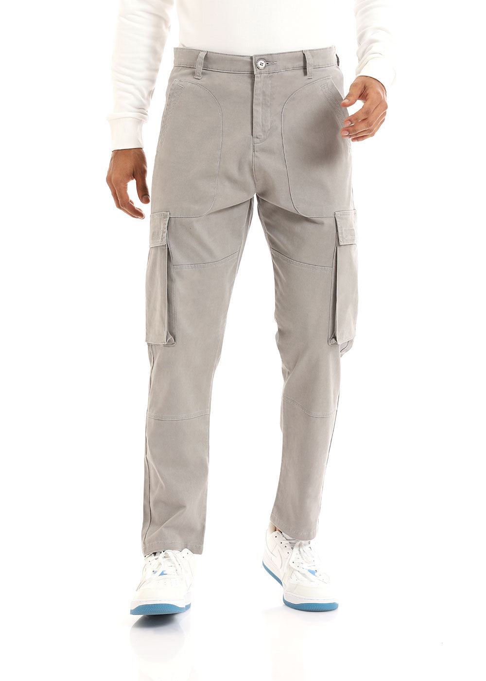 Oyster Grey Cargo Pant