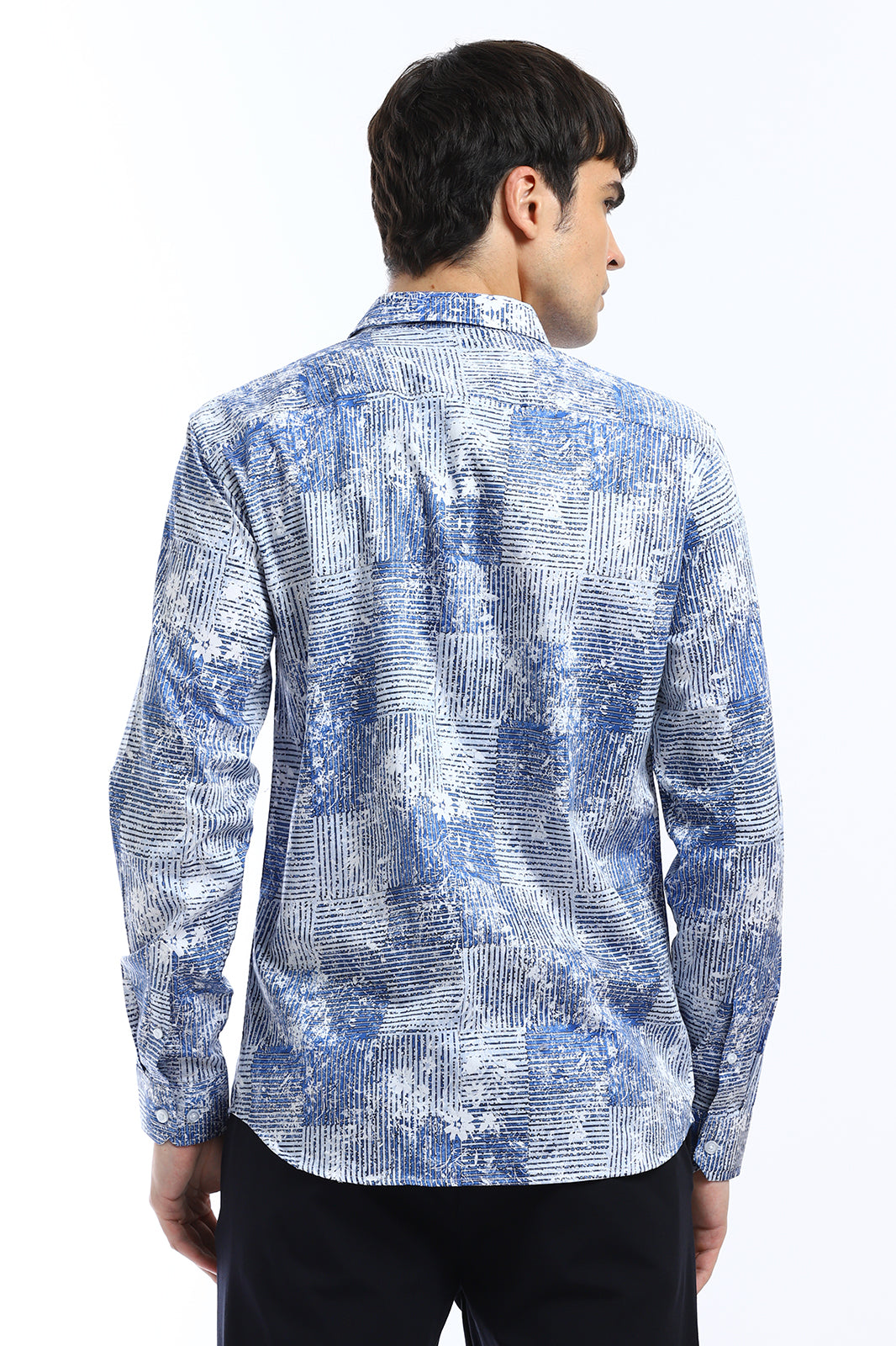 Geometric Print Full-Sleeves Shirt
