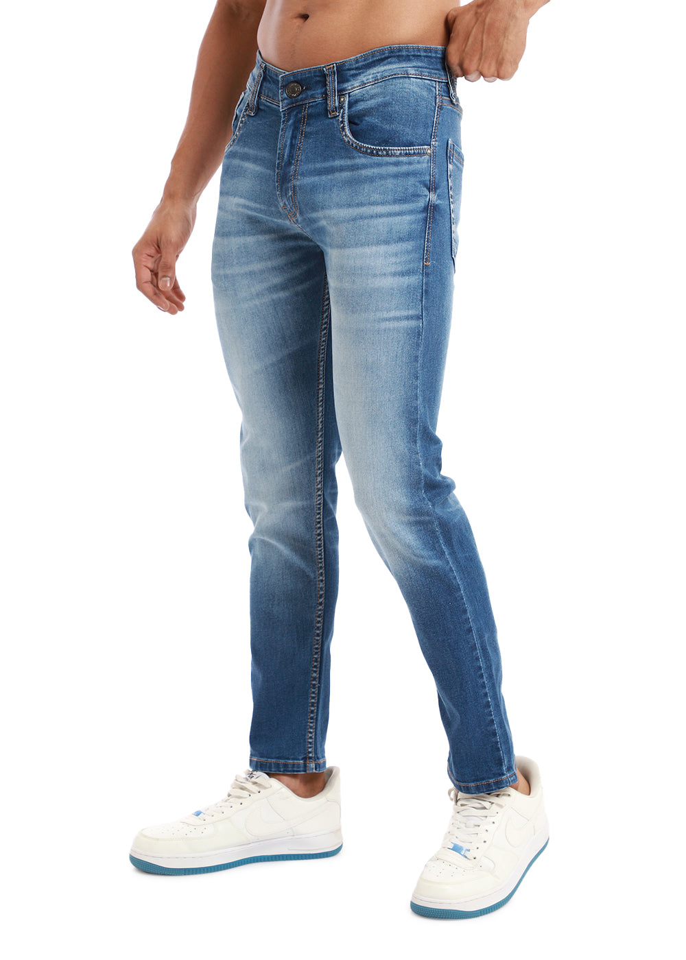 Azure Blue Slim fit Jeans