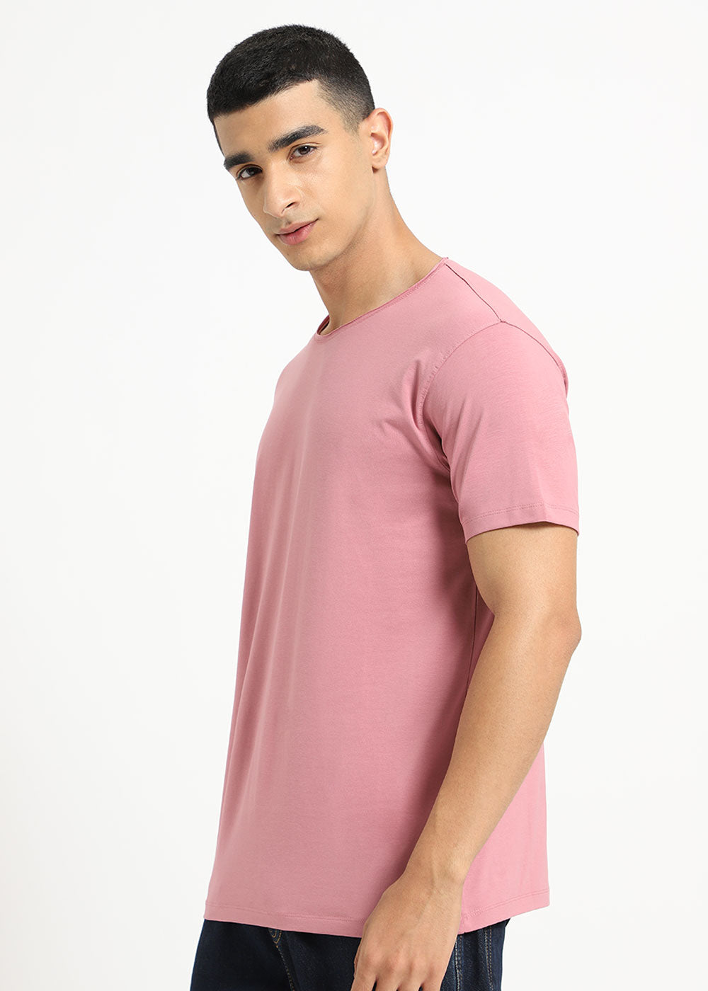 Pink Crew neck T-shirt