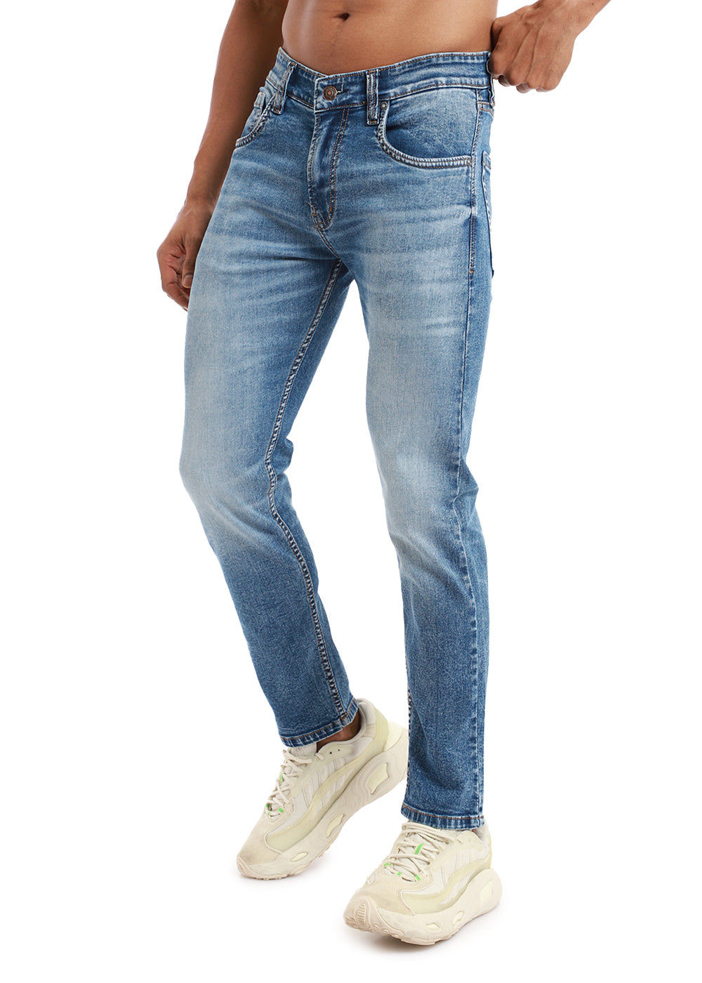 Faded Blue Slim fit Jeans
