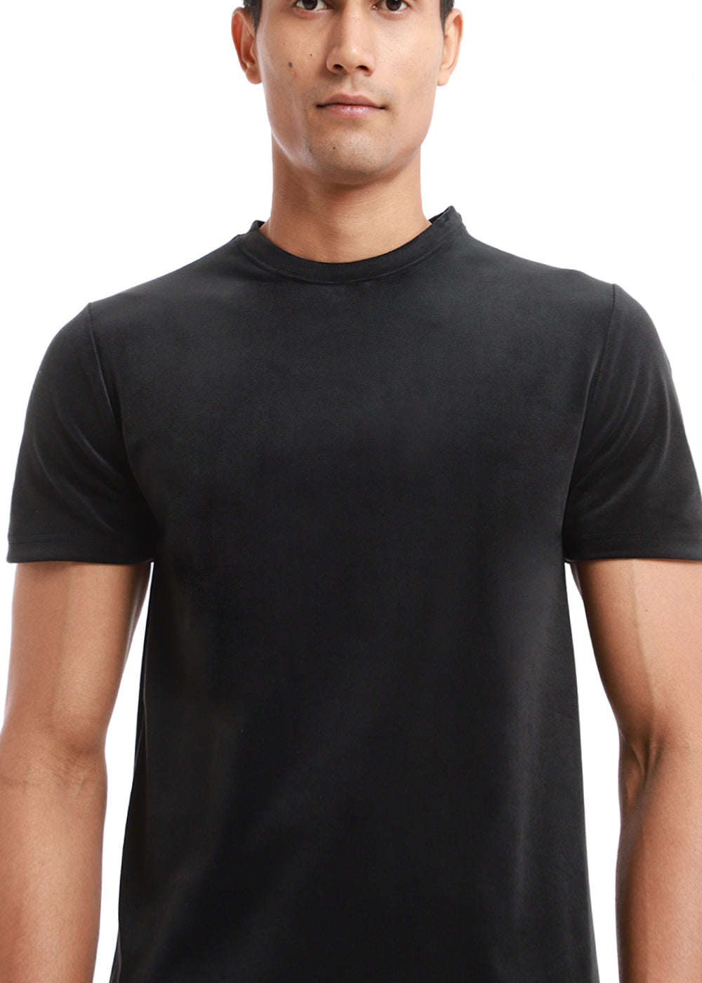 Bold Black Suede T-shirt
