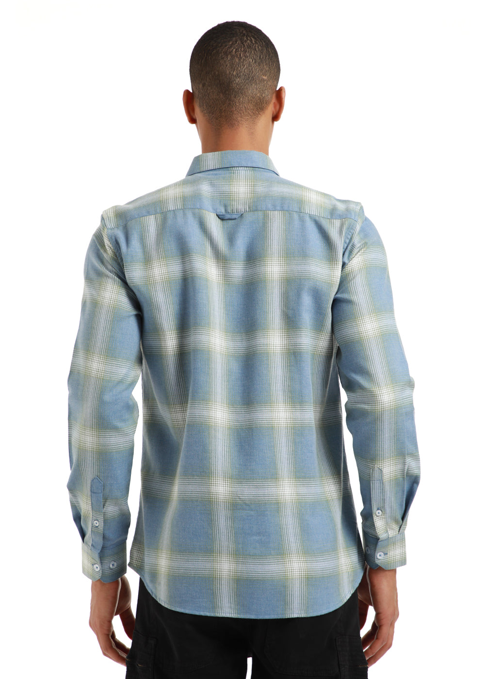 Melange Blue Bonnet Check Shirt