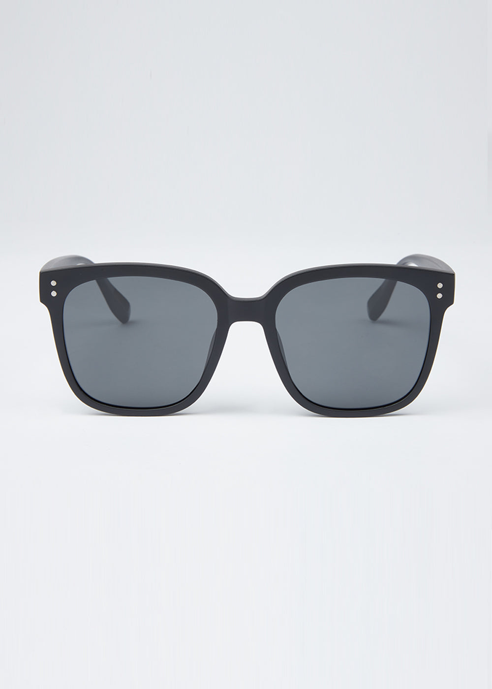 Black Unisex Square Sunglasses