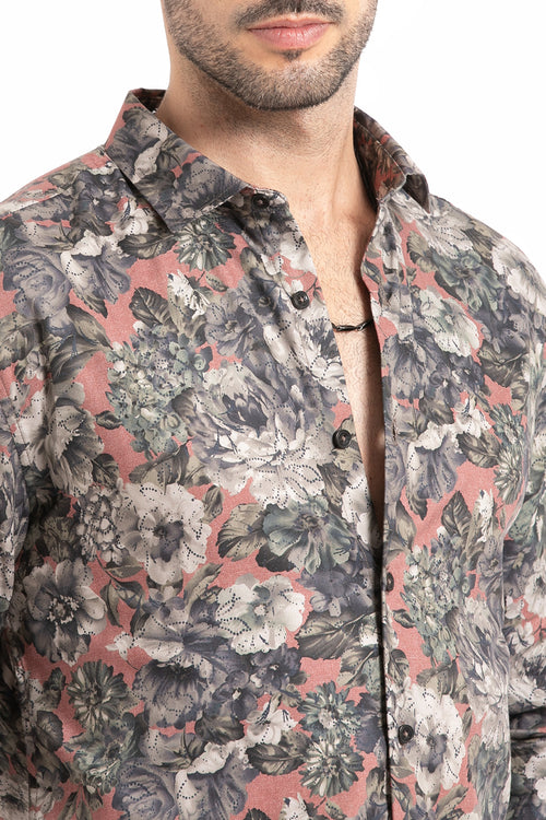 Oleander Floral Printed Shirt