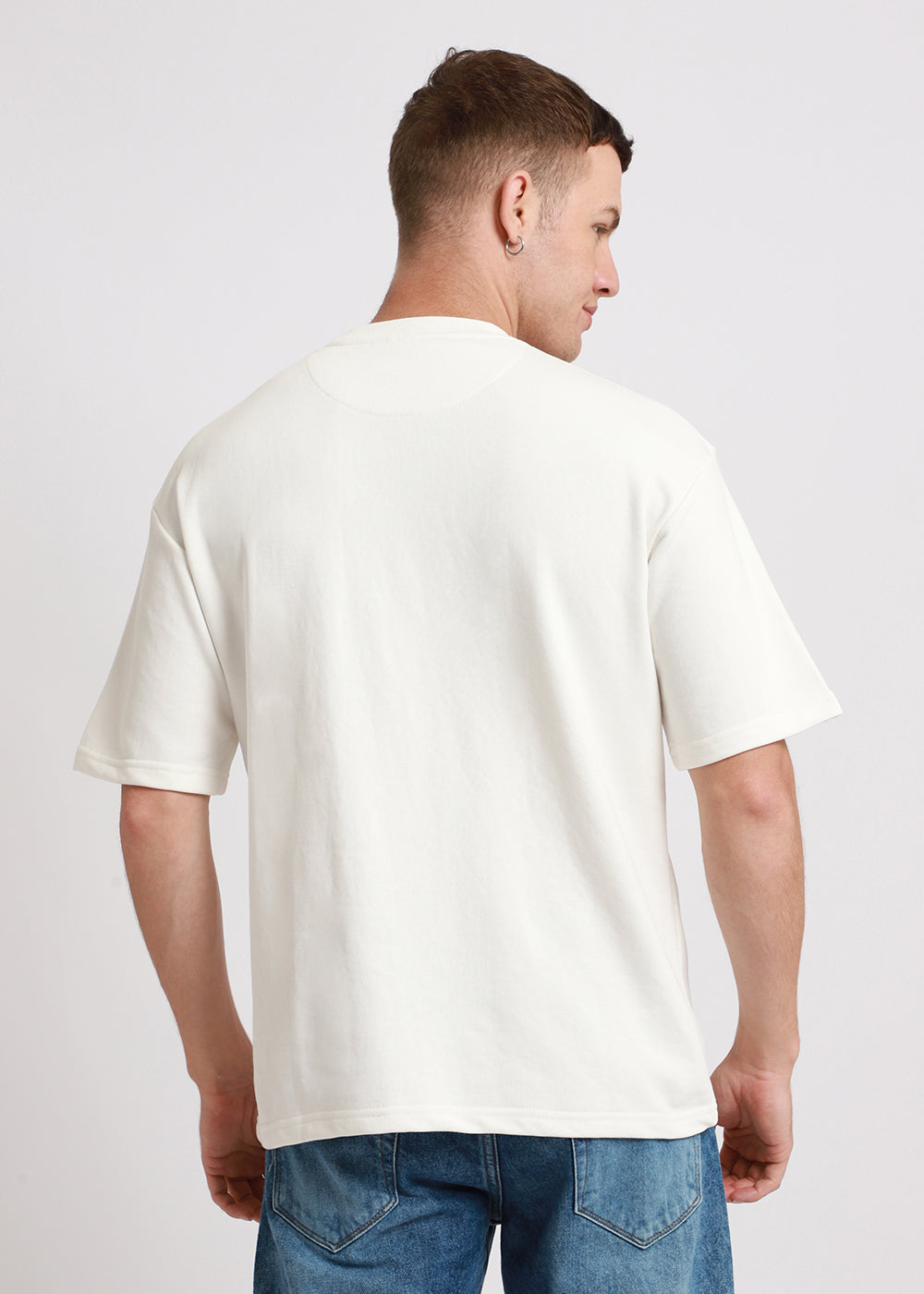 Merino White Oversized Basic T-shirt