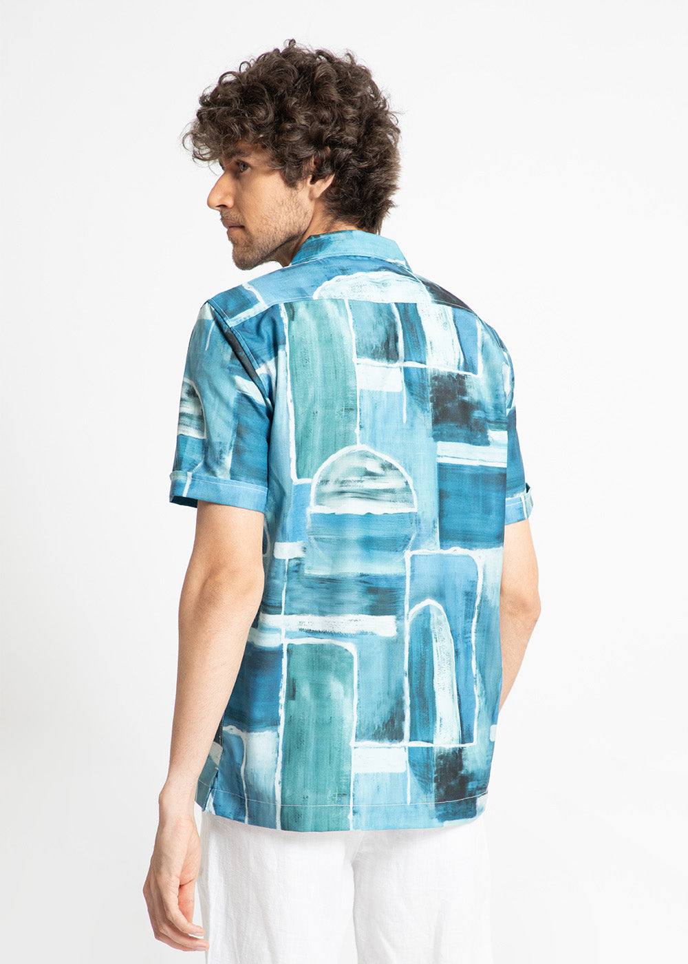 Abstract Art Half Sleeve Shirt