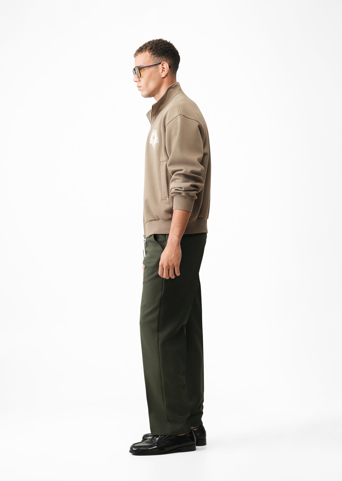 Dark Green Relaxed Trousers