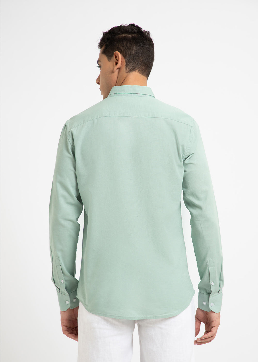 Mint Leaf Cotton Linen Shirt