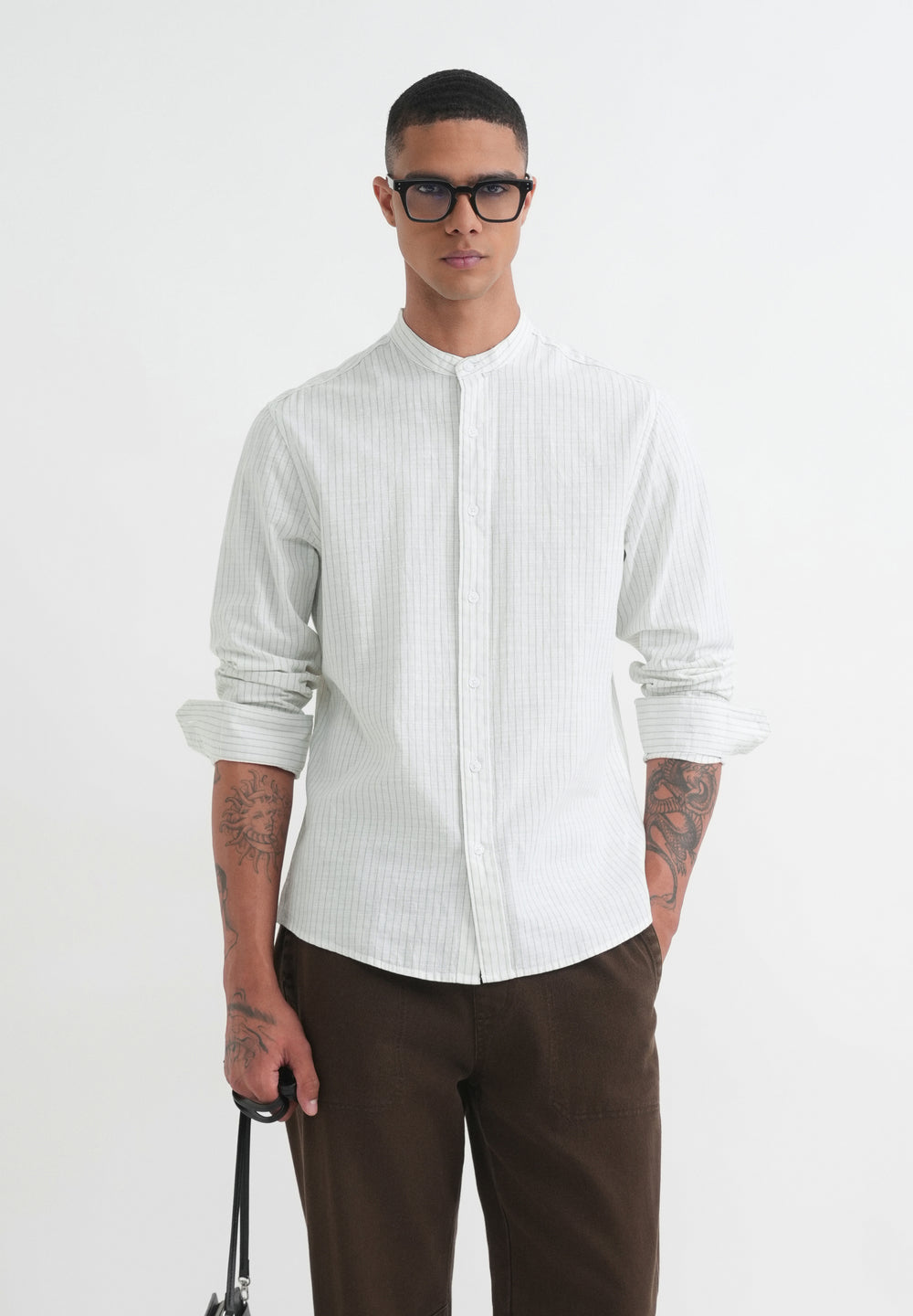 Off-White Cotton Stripe Shirt