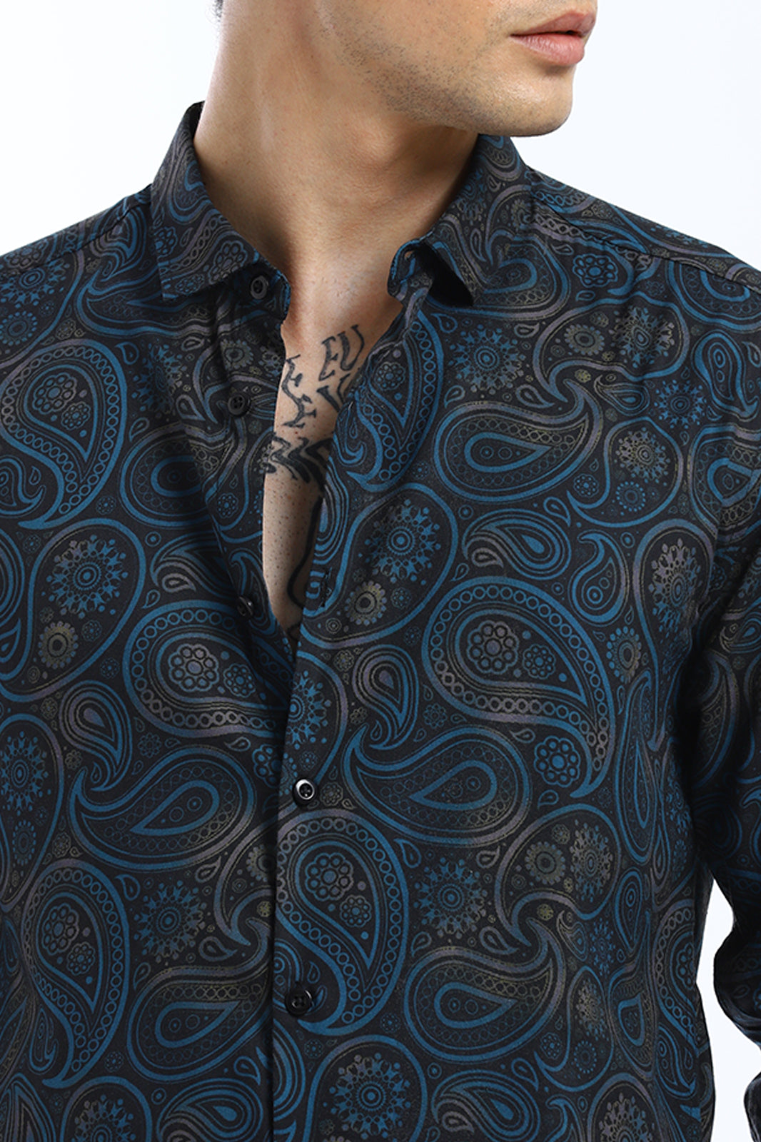 All Over Paisley Printed Full Sleeve Shirt