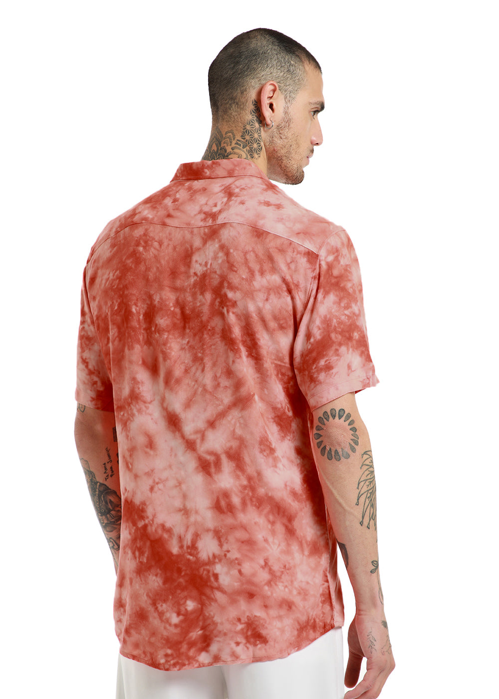 Scarlet Tie dye Half Sleeve Shirt