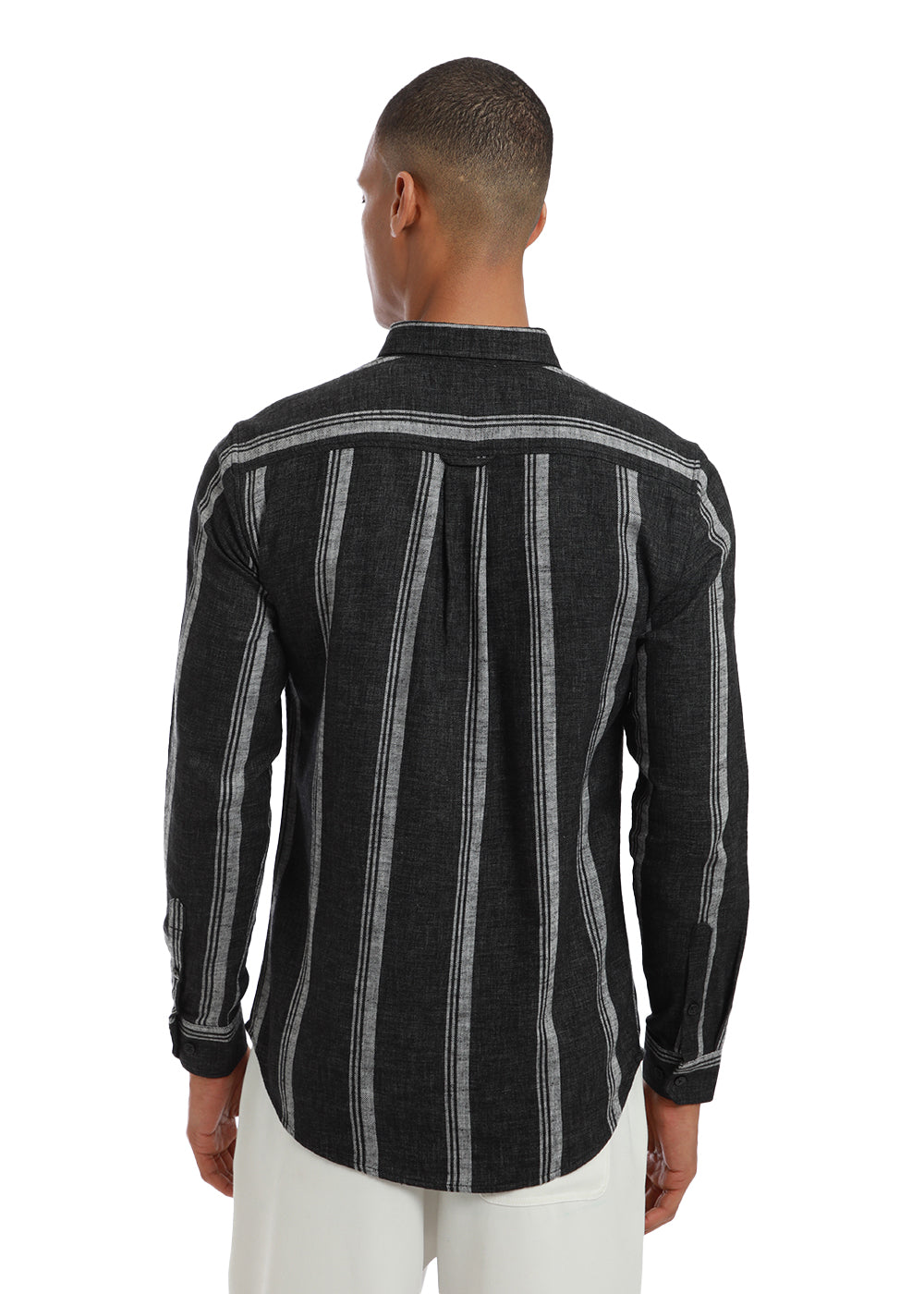 Melange Triadic Gray Stripe Shirt