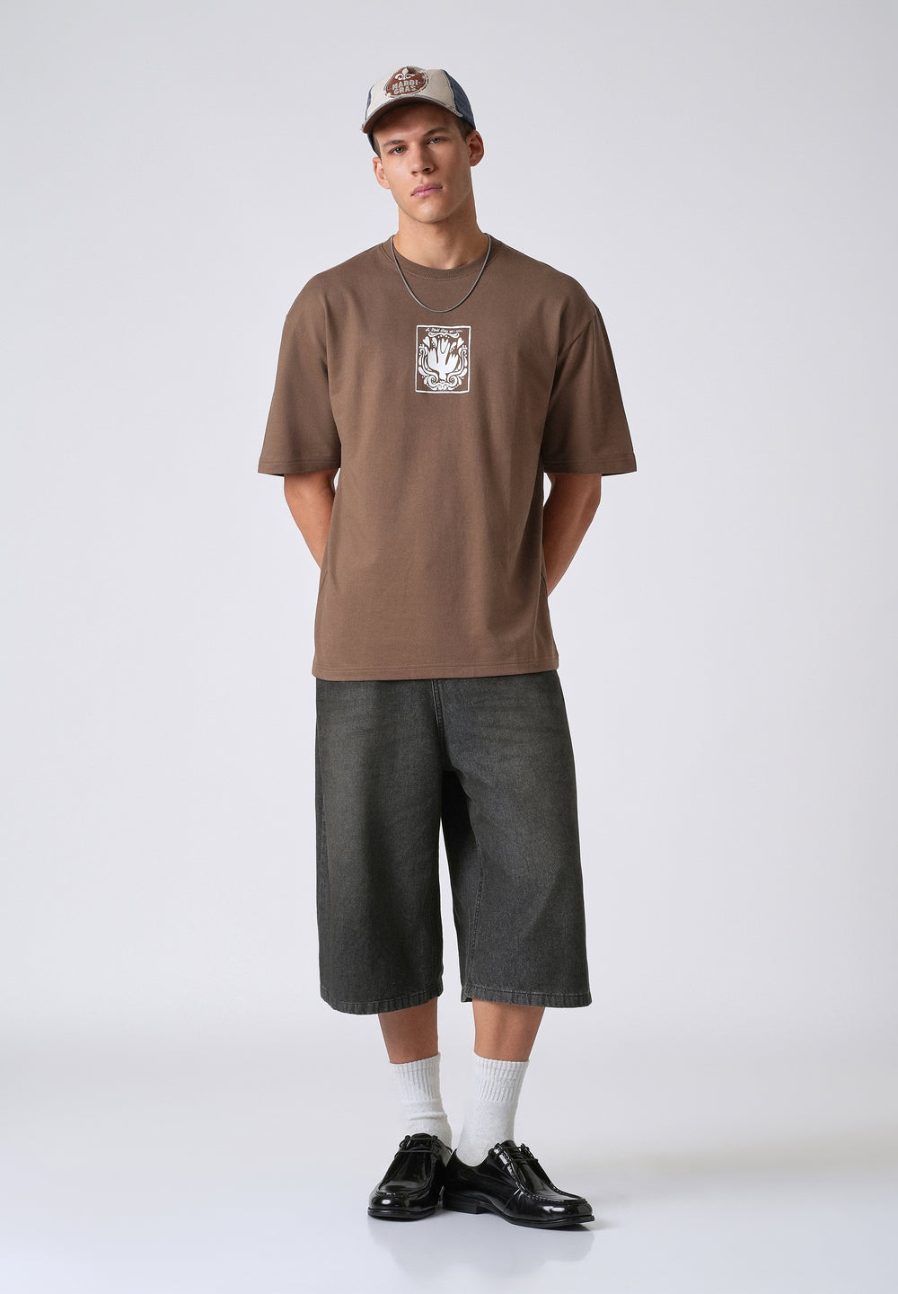 Wood Brown Oversized T-shirt