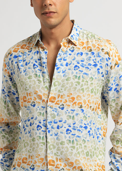 Exotic Fauna Print Full sleeve shirt