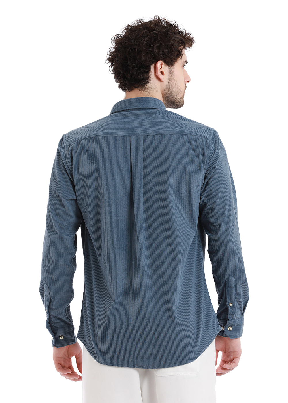 French Blue Corduroy Shirt