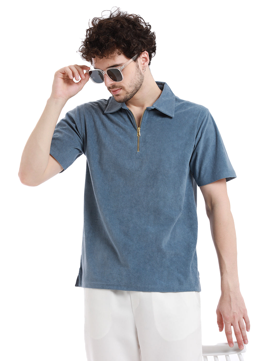 Dutch Blue Zip polo T-shirt