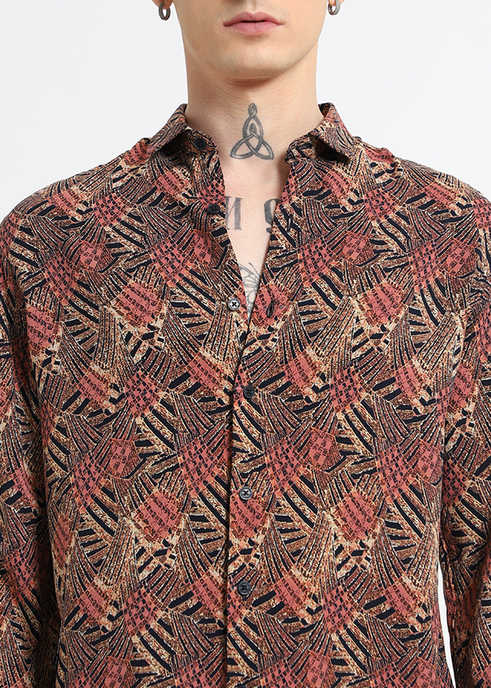 Tranquil Tendrils Feather Shirt