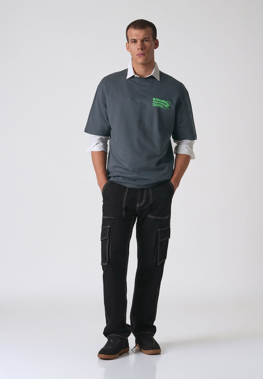 Graphic Novel Black Oversized T-shirt