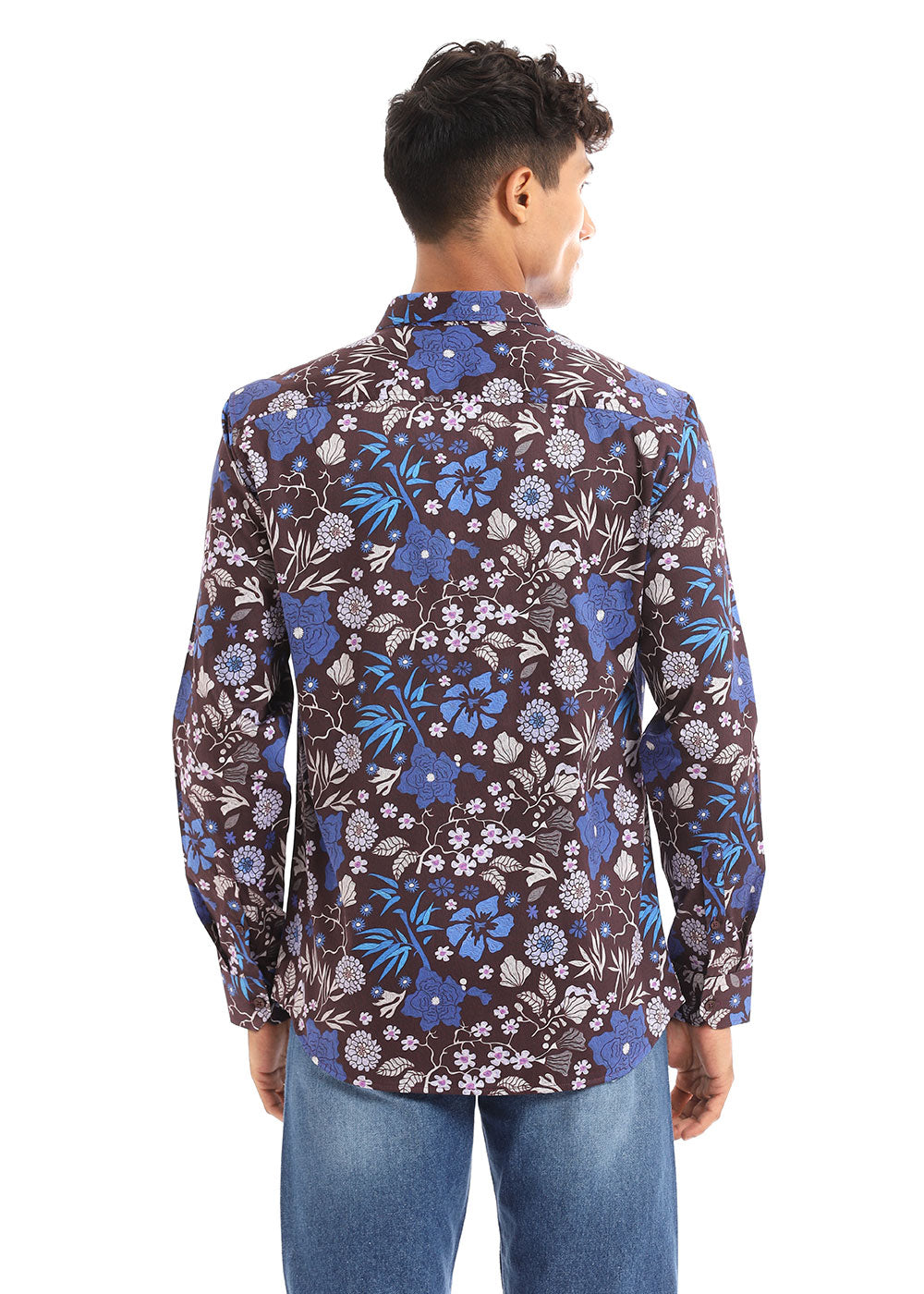 Back All Over Floral Printed Full Sleeve Shirt 