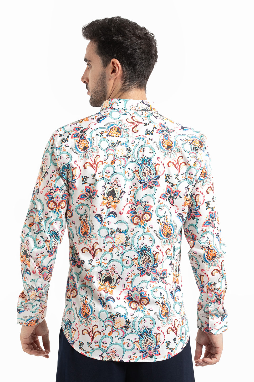 Daisy Floral Print Shirt Full-Sleeve
