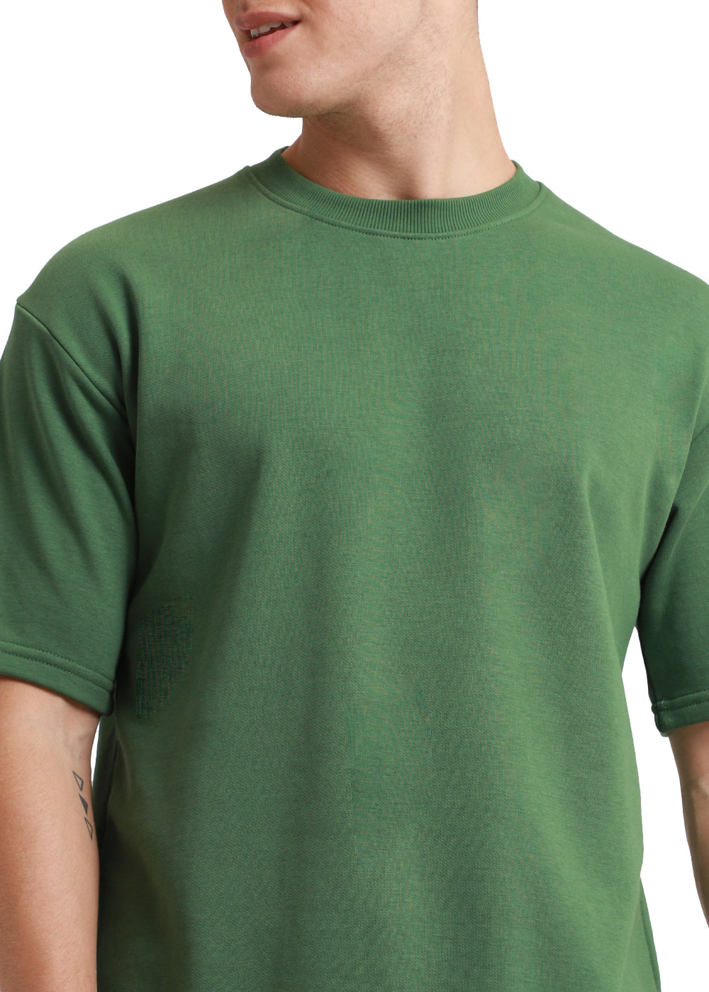 Hunter Green Oversized Basic T-shirt