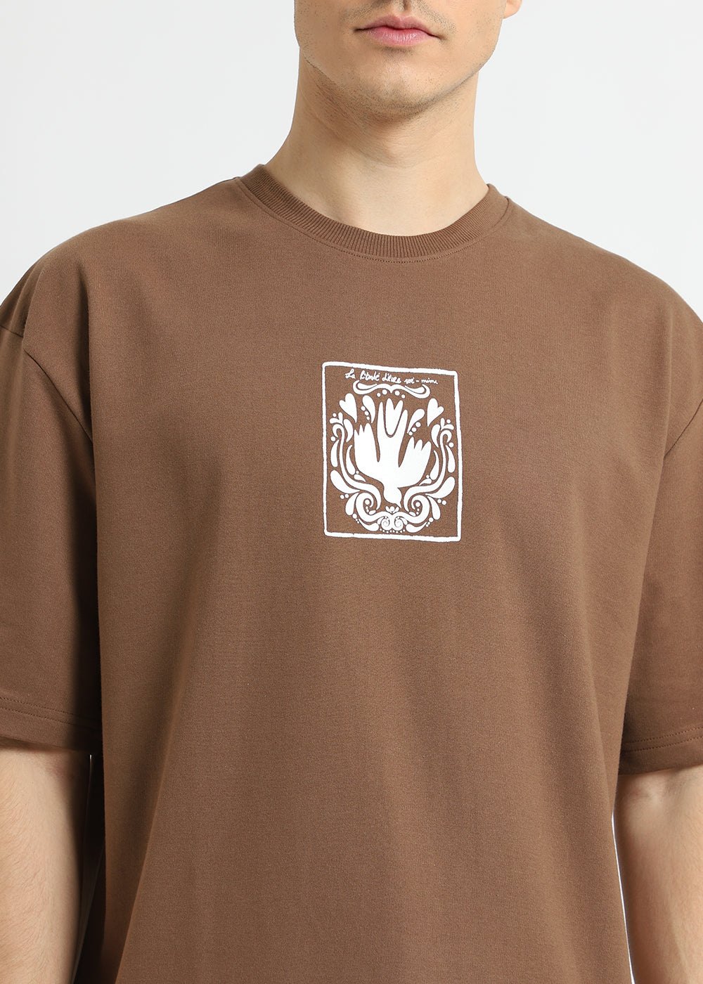 Wood Brown Oversized T-shirt