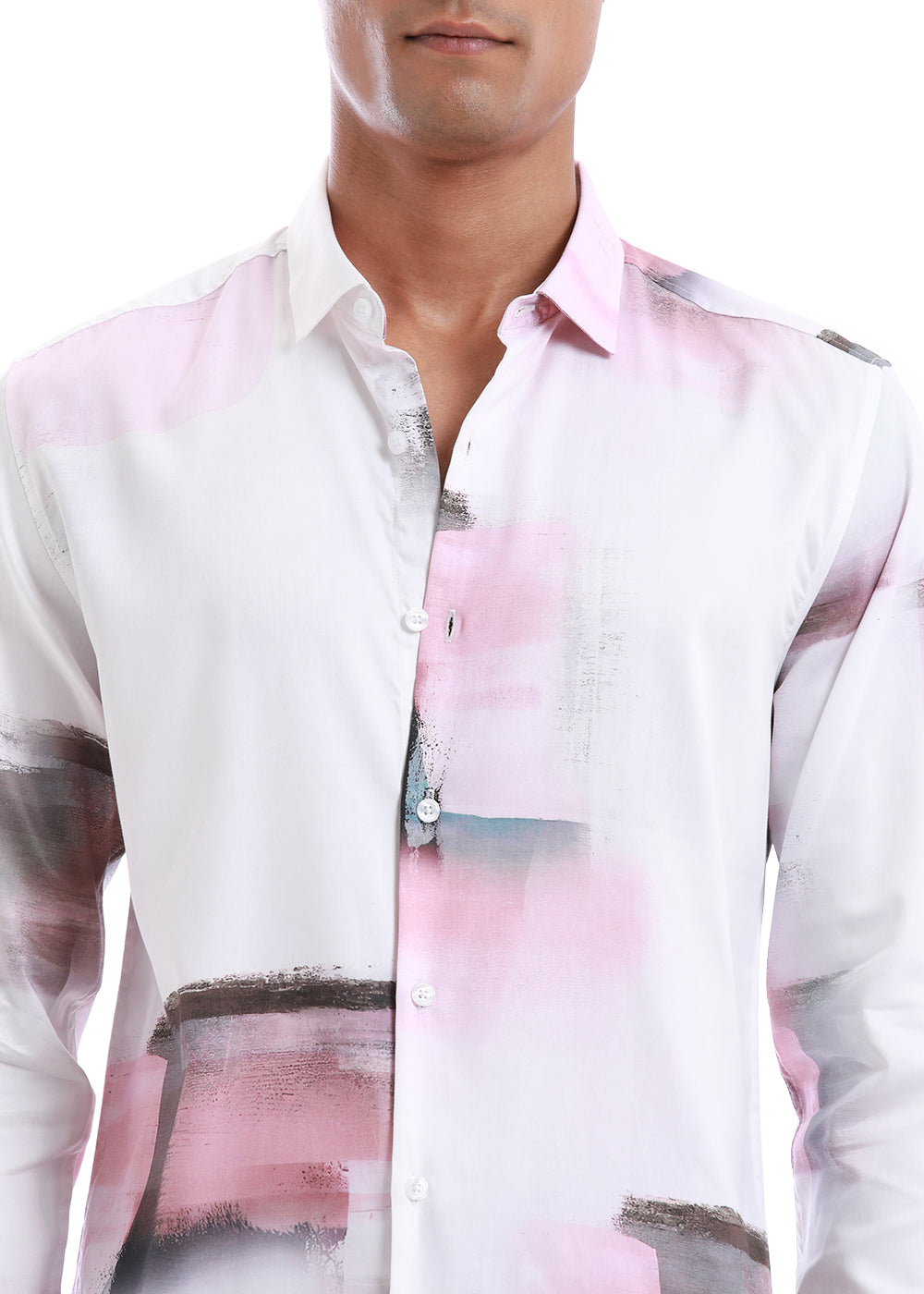 Geo-gradient Printed Shirt