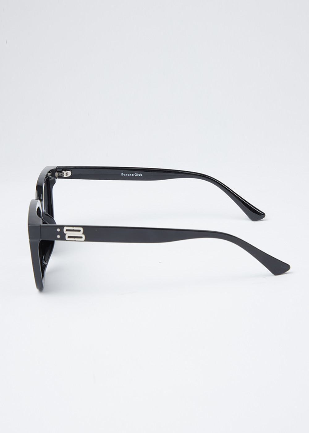 Luminous Black Unisex Square Sunglasses