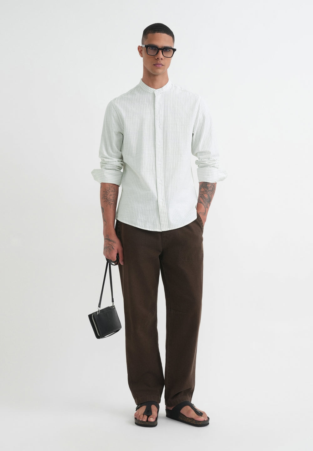 Off-White Cotton Stripe Shirt