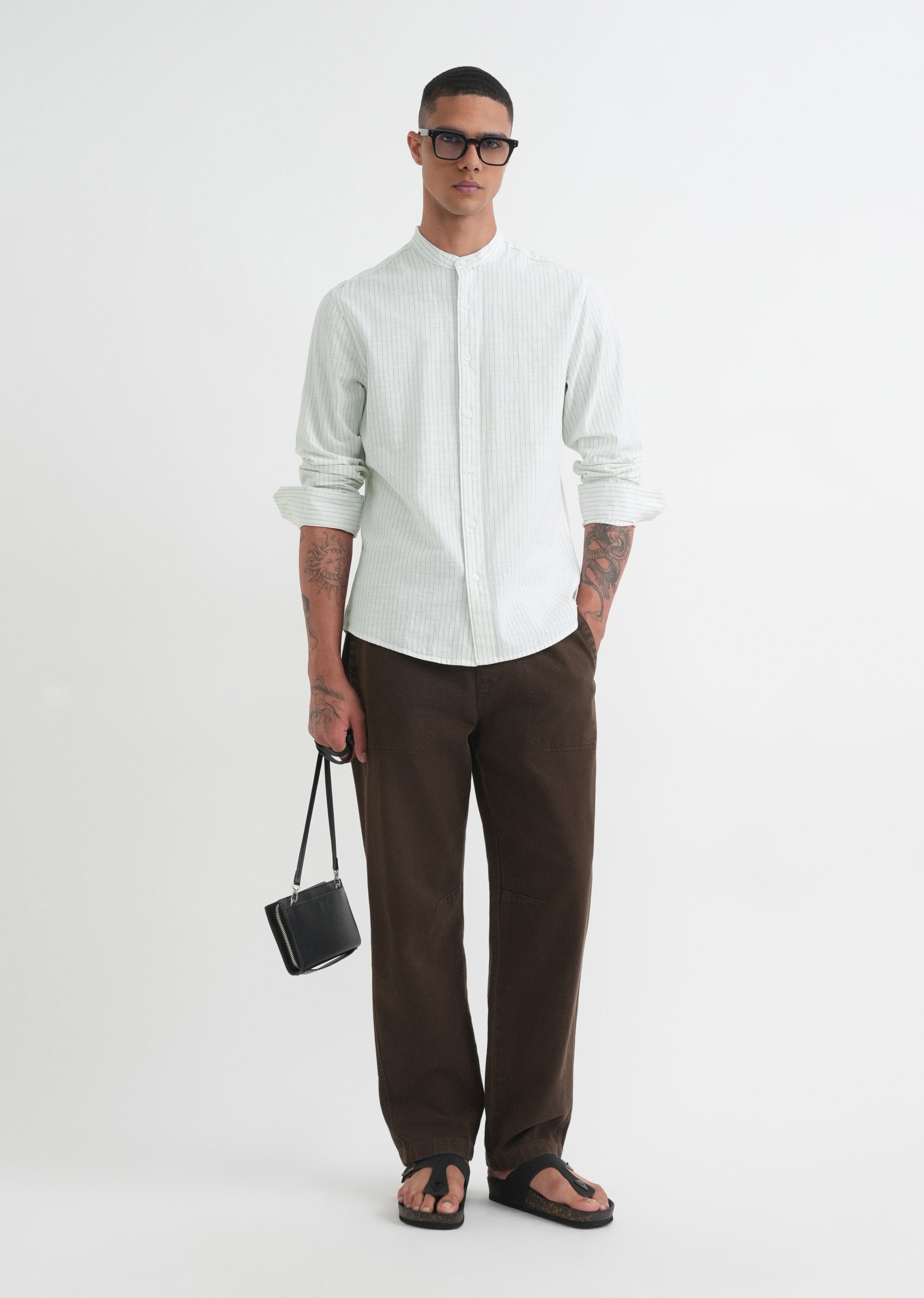 Off-White Cotton Stripe Shirt