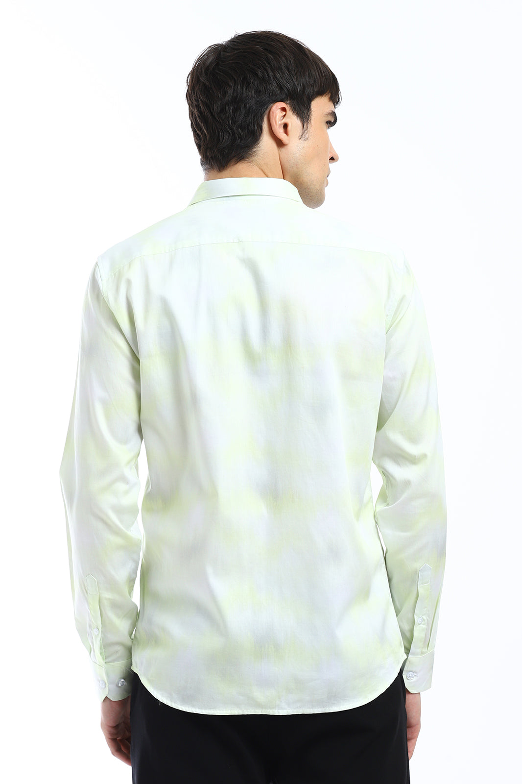 Mint Soft Hued Printed Shirt