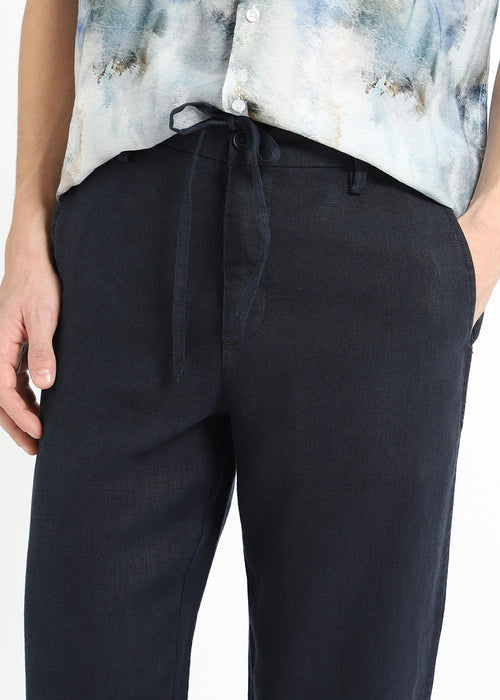 Prussian Blue Linen pant