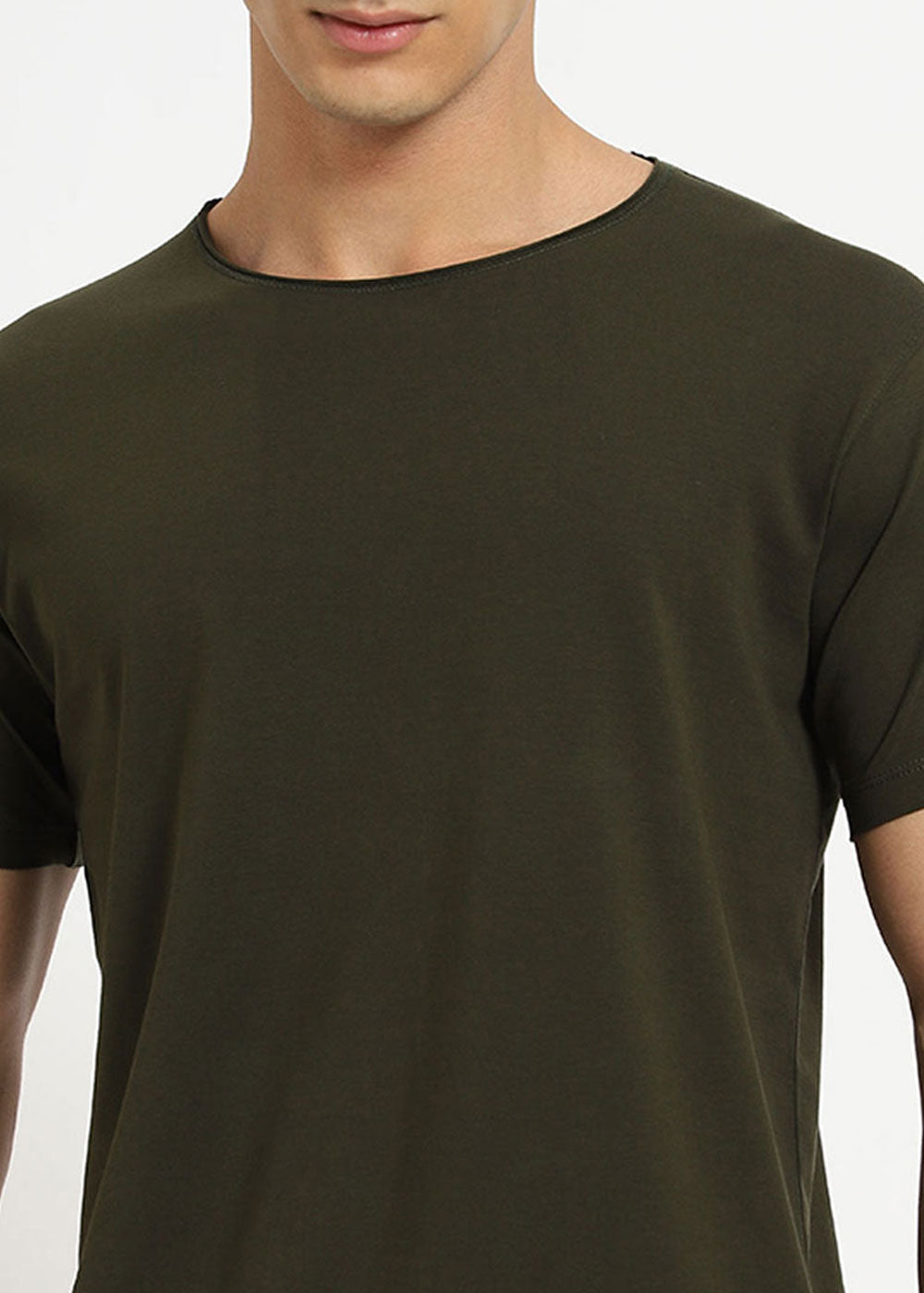 Moss Green Crew neck T-shirt