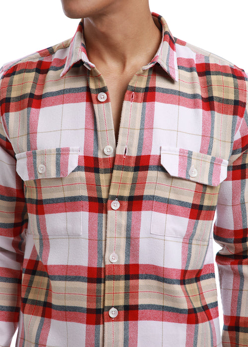 Modern Brushed Cotton Check Shirt