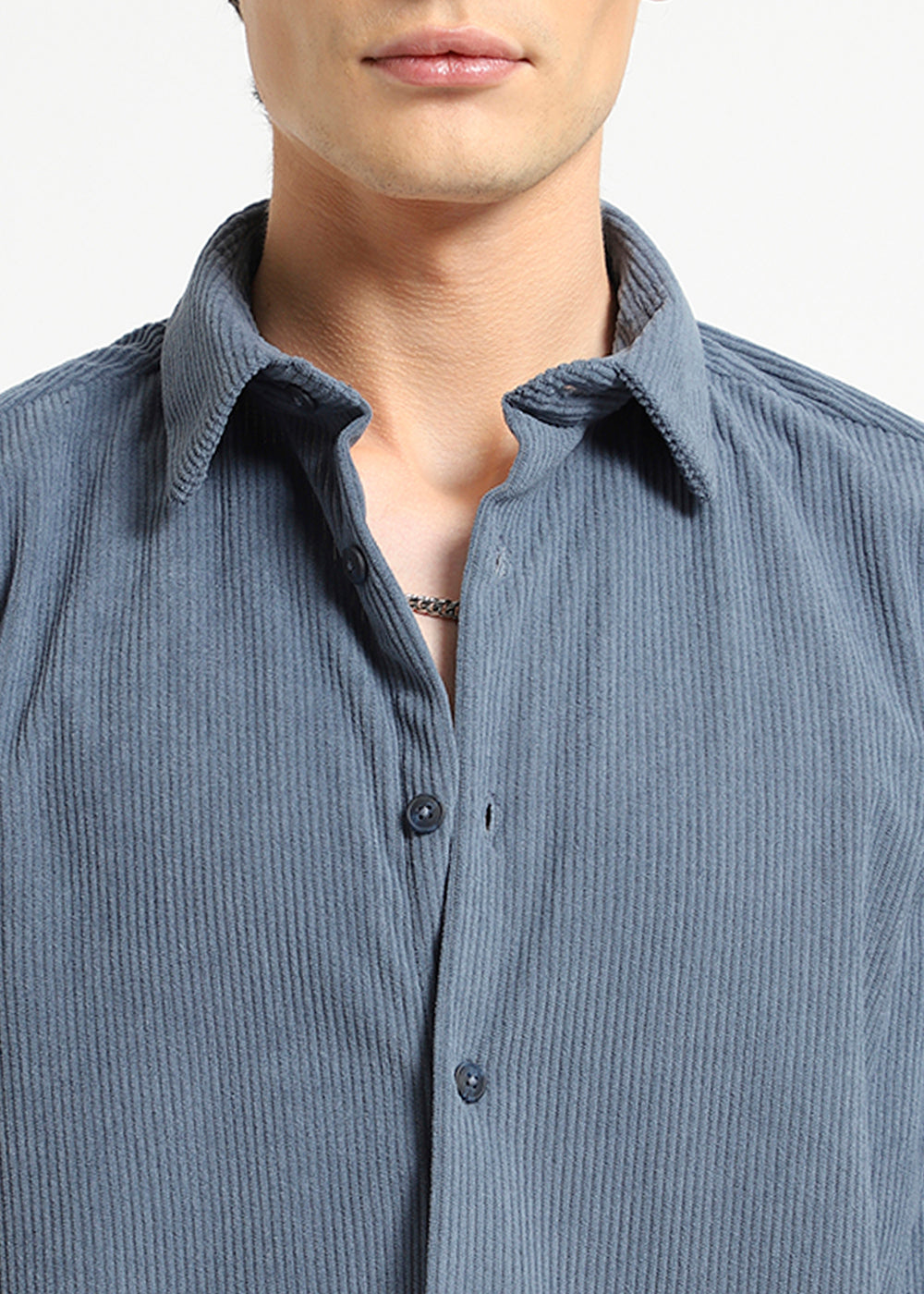 Pastel Blue Corduroy Shirt