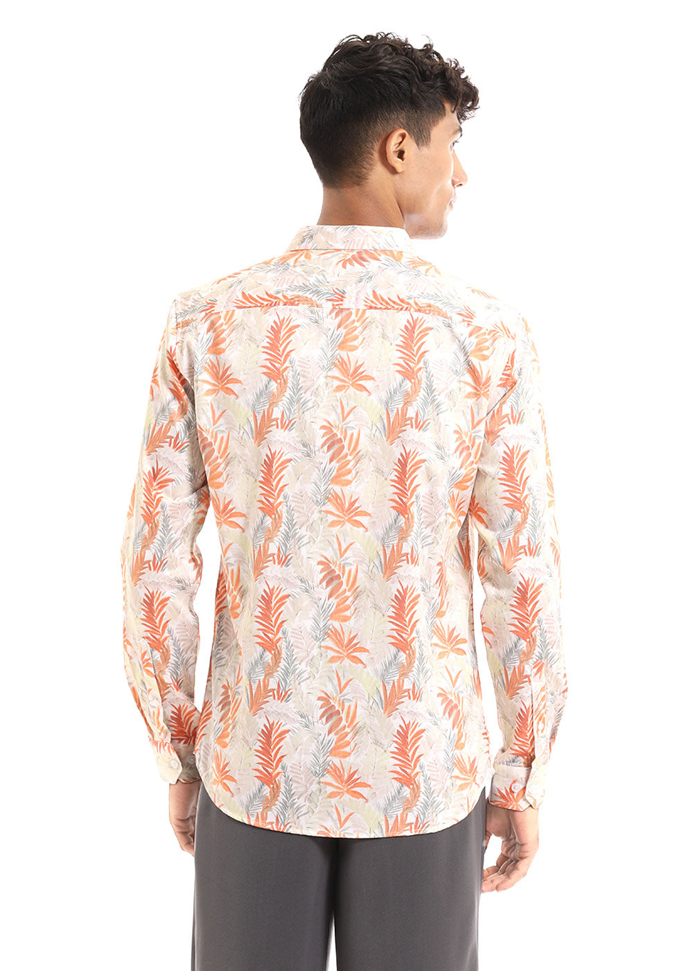 Feather Floral Printed Shirt
