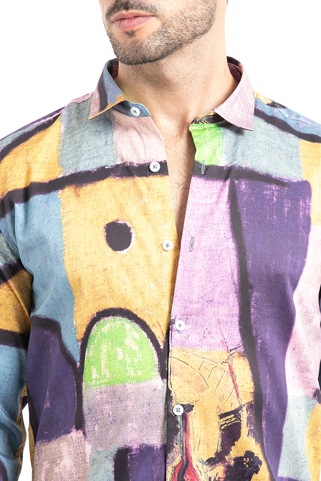 Stylish Multicoloured Printed Shirt