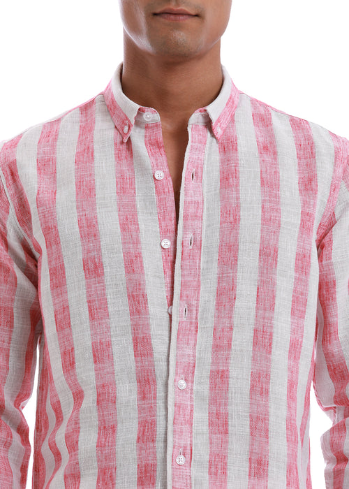 Pink Cosmos Blended Linen shirt