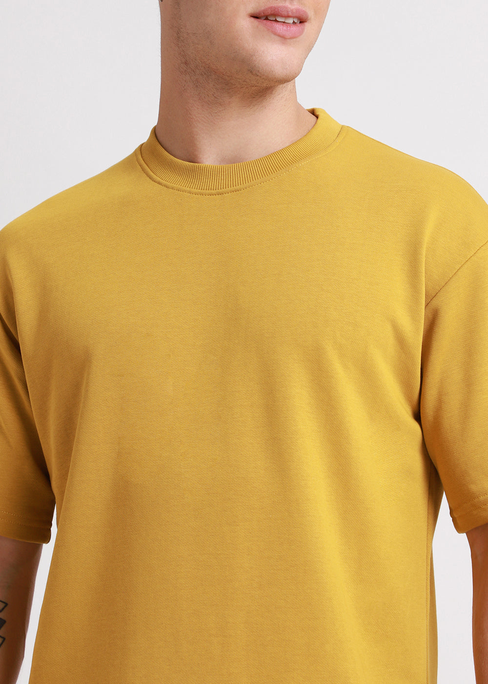 Canary Yellow Oversized Basic T-shirt
