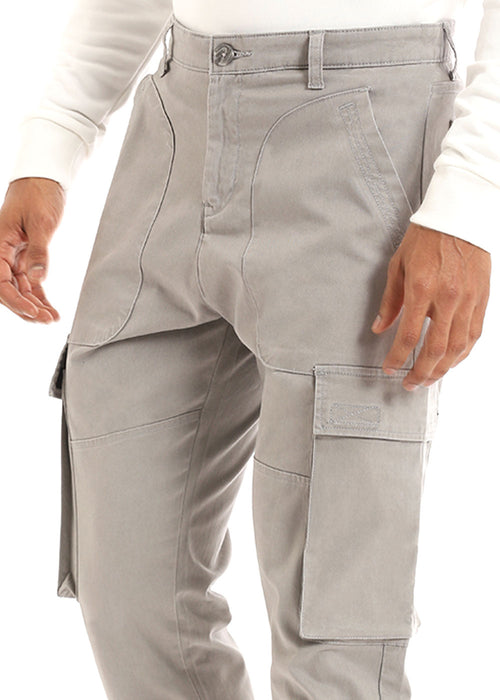 Oyster Grey Cargo Pant