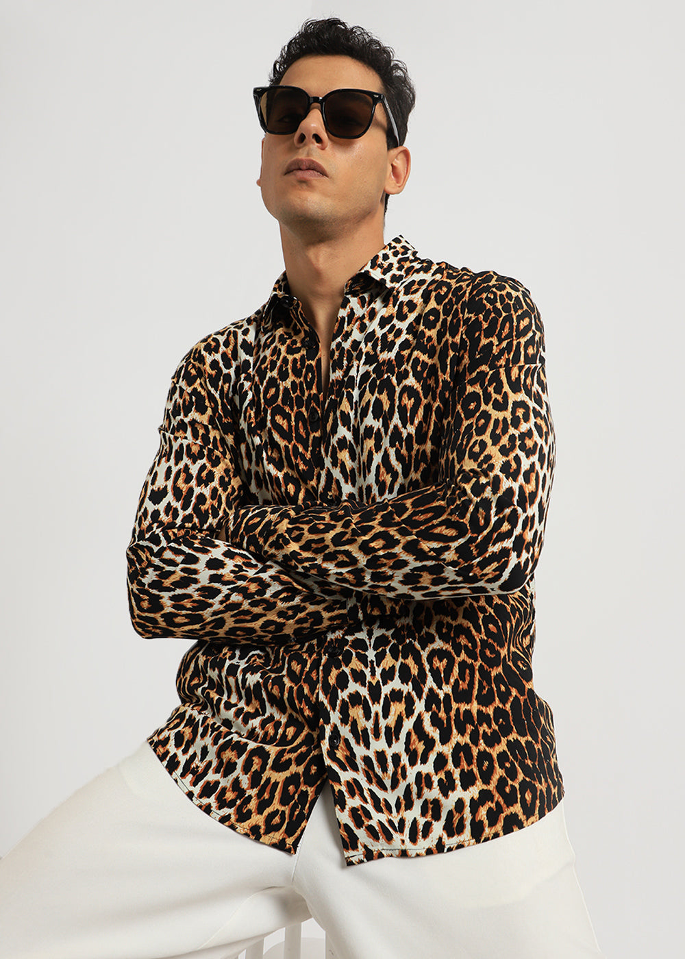 Leopard Print Full sleeve shirt