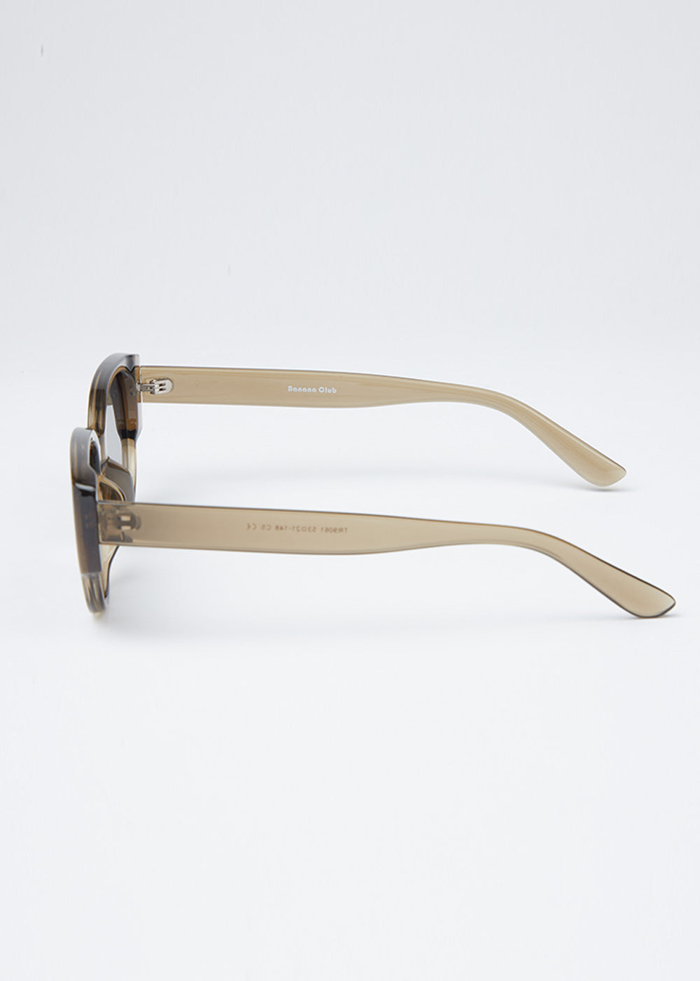 Brown Unisex Oval Sunglasses