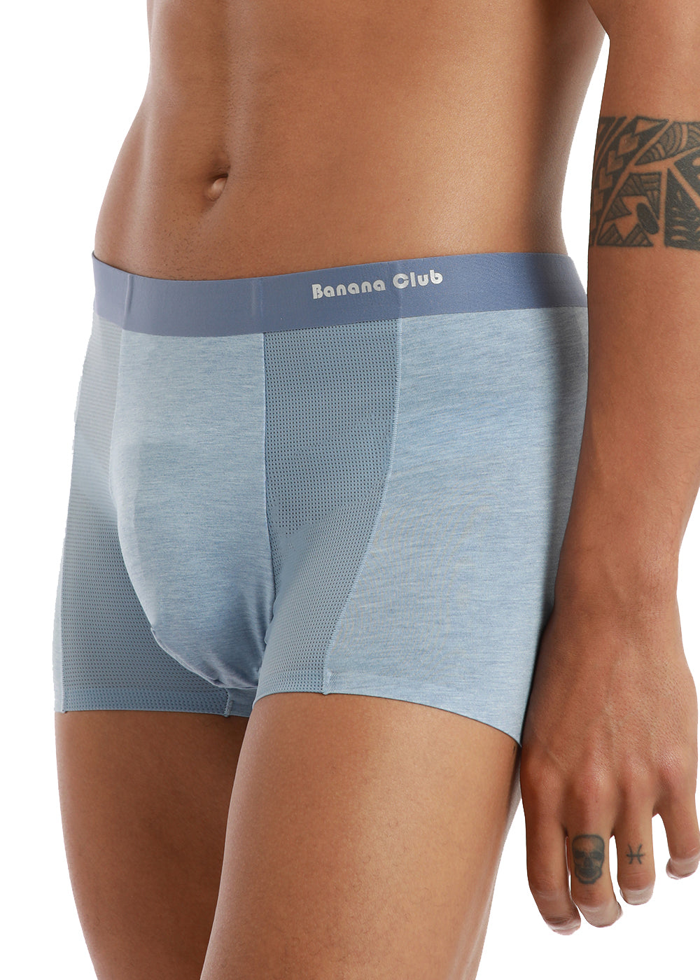 Frost blue low rise trunk