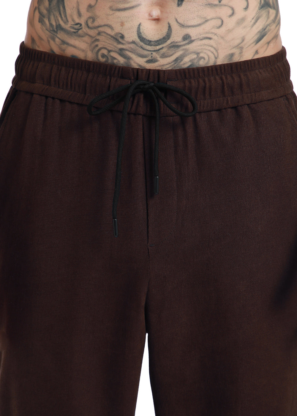 Chocolate Brown Thin-Corduroy Trousers
