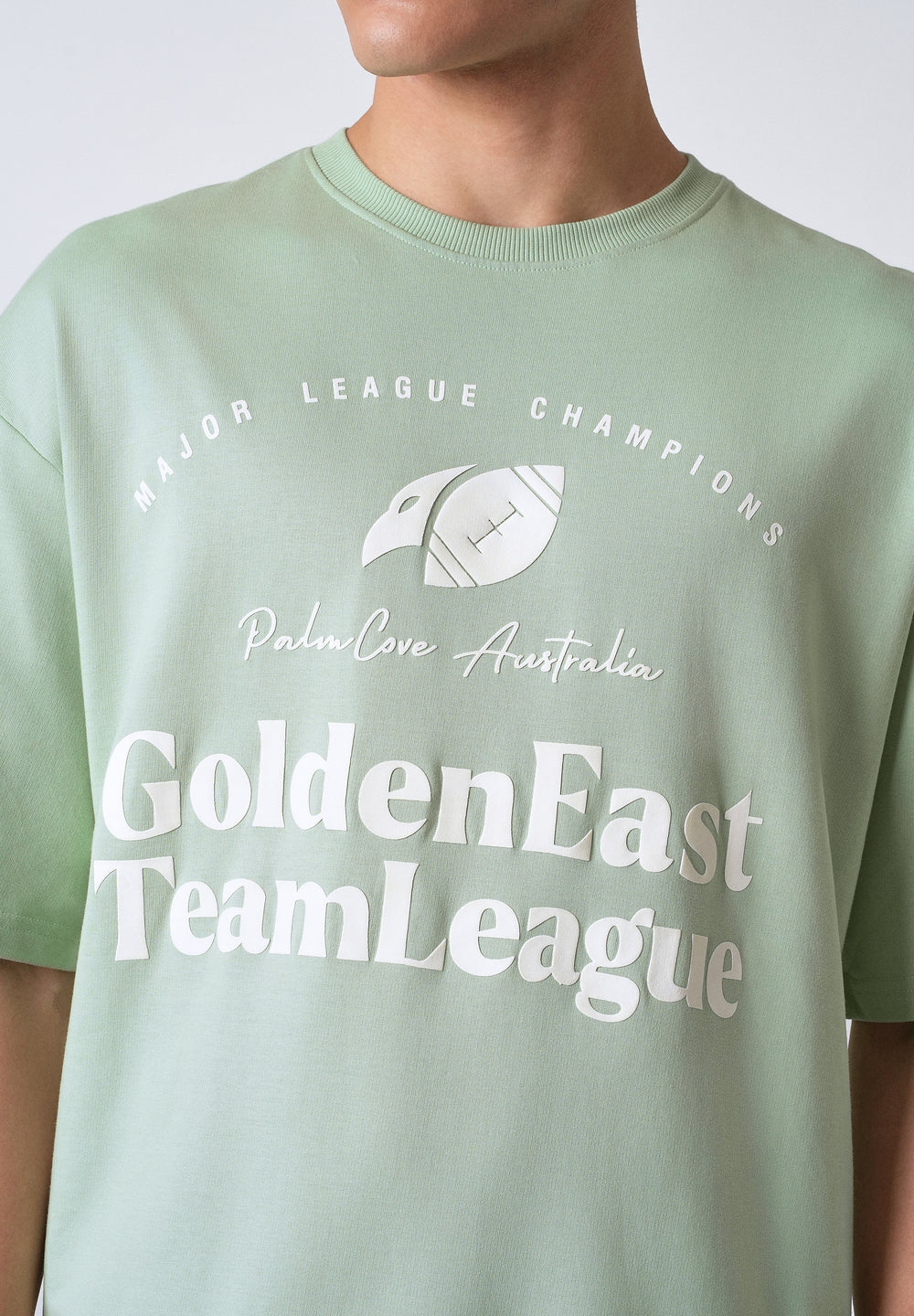 Green Graphic Print Oversized T-shirt